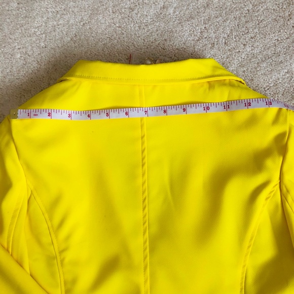 Women’s Yellow Blazer Jacket - Picture 4 of 8